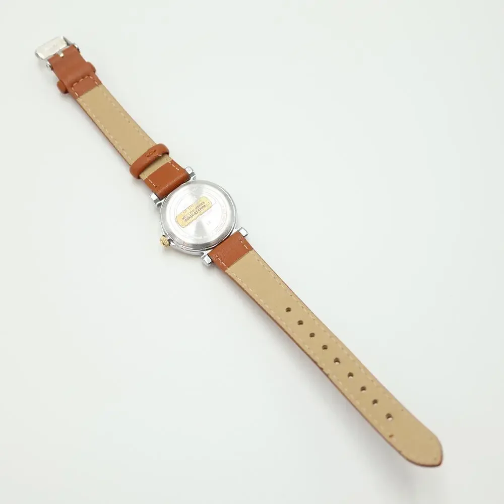 Carriage by Timex Classic Dress Watch 30mm Non Indiglo Two Tone Brown Leather